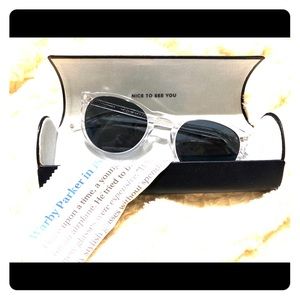 Warby Parker Black and Clear Glasses